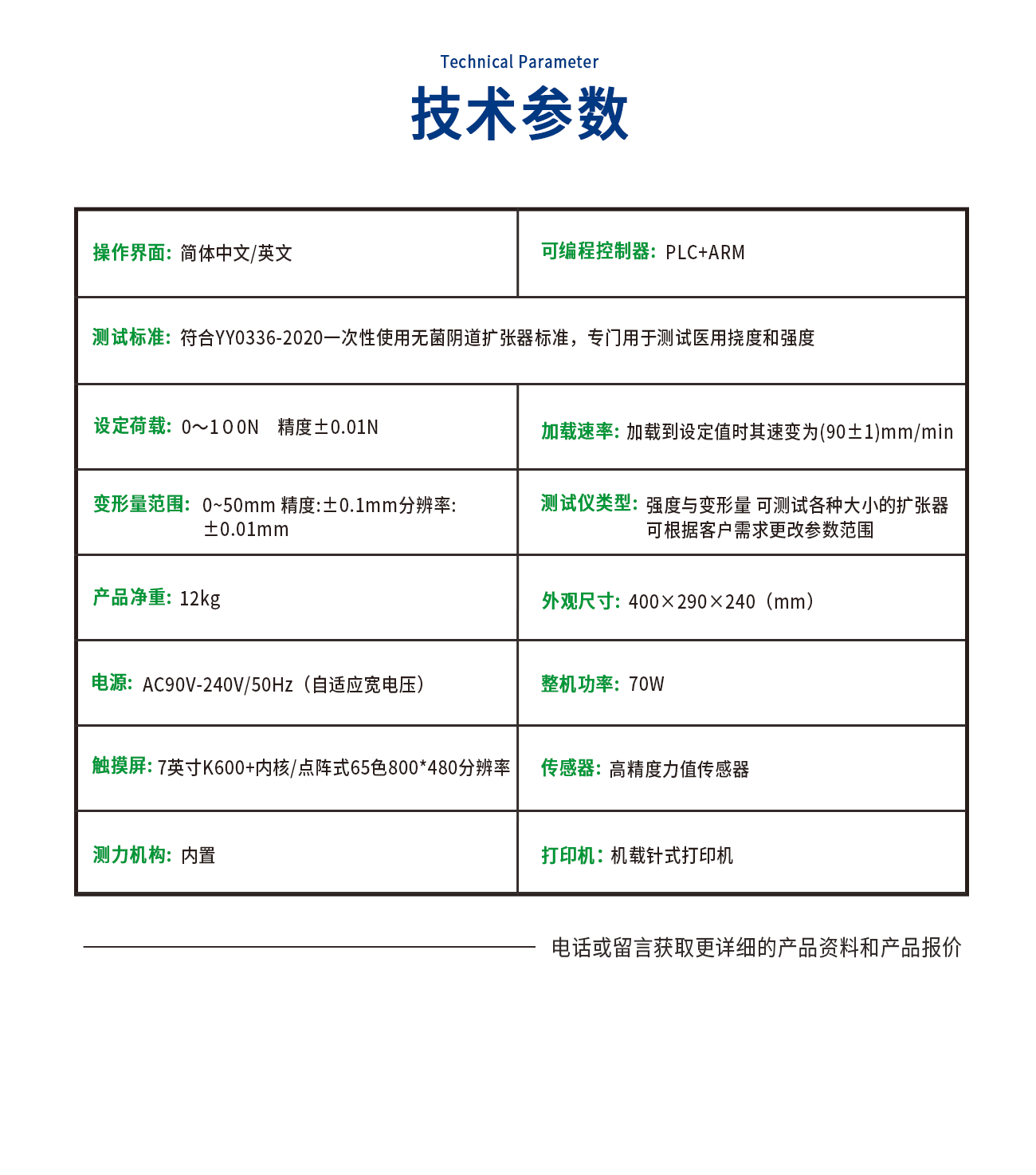 陰道擴(kuò)張器測試儀